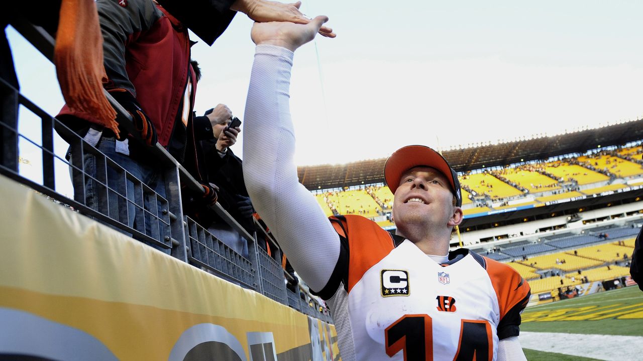 Hall of Fame Receives Jersey from Bengals Quarterback Andy Dalton