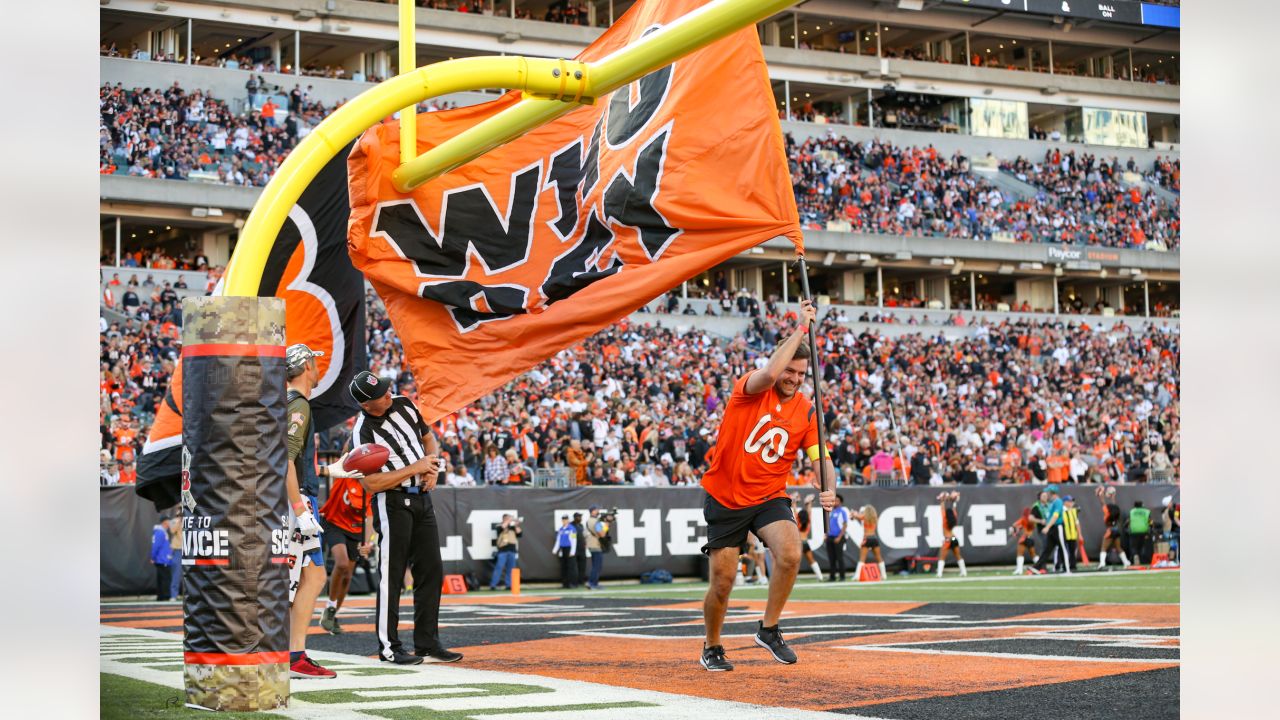 Cincinnati Bengals fans tailgate around Paycor Stadium during preseason game