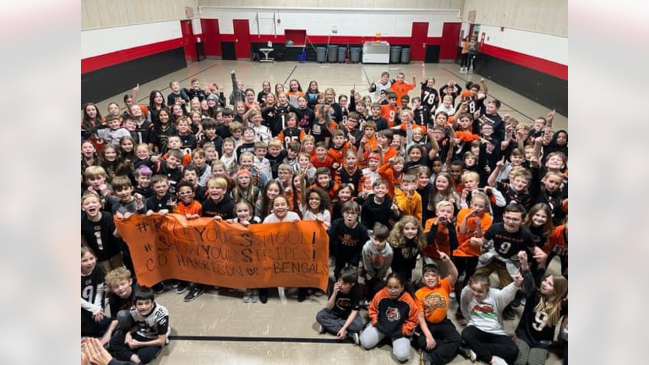 Bengals Rule Your School Pep Rally at Woodlawn Elementary