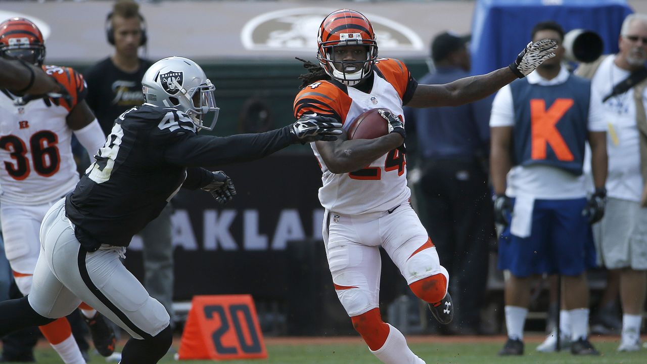 Oakland Raiders fullback Jamize Olawale (49) runs the ball during