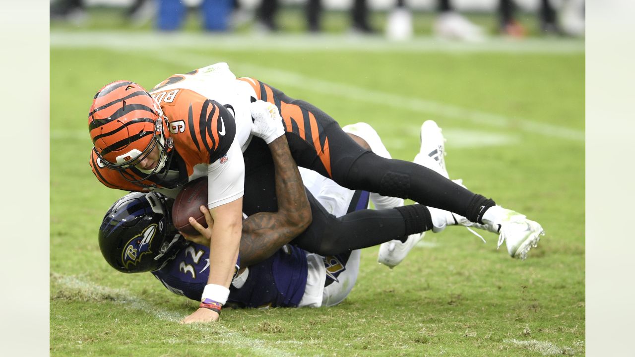 Bengals trail 17-0 at halftime against the Baltimore Ravens