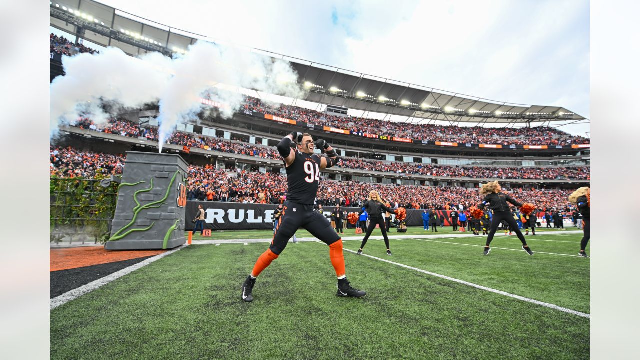 Cincinnati Bengals pregame player intros vs the Baltimore Ravens