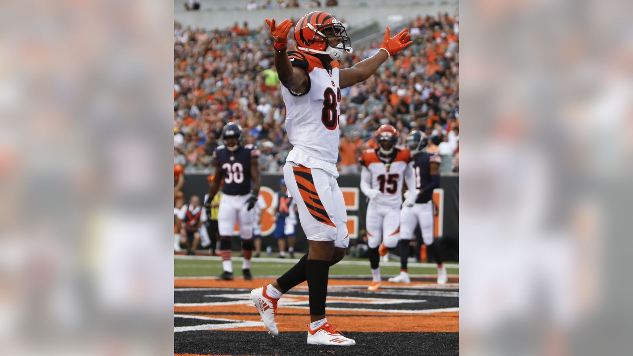 Tyler Boyd of the Cincinnati Bengals celebrates after scoring a