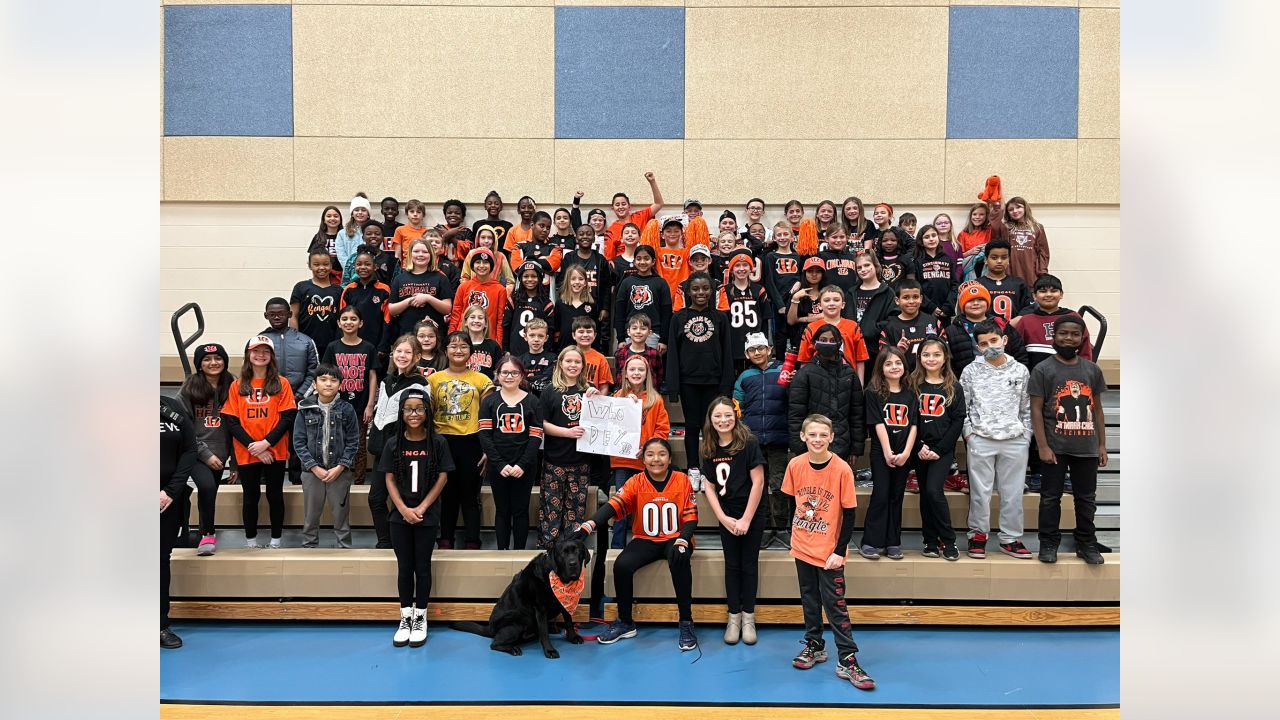 Bengals Rule Your School Pep Rally at Woodlawn Elementary