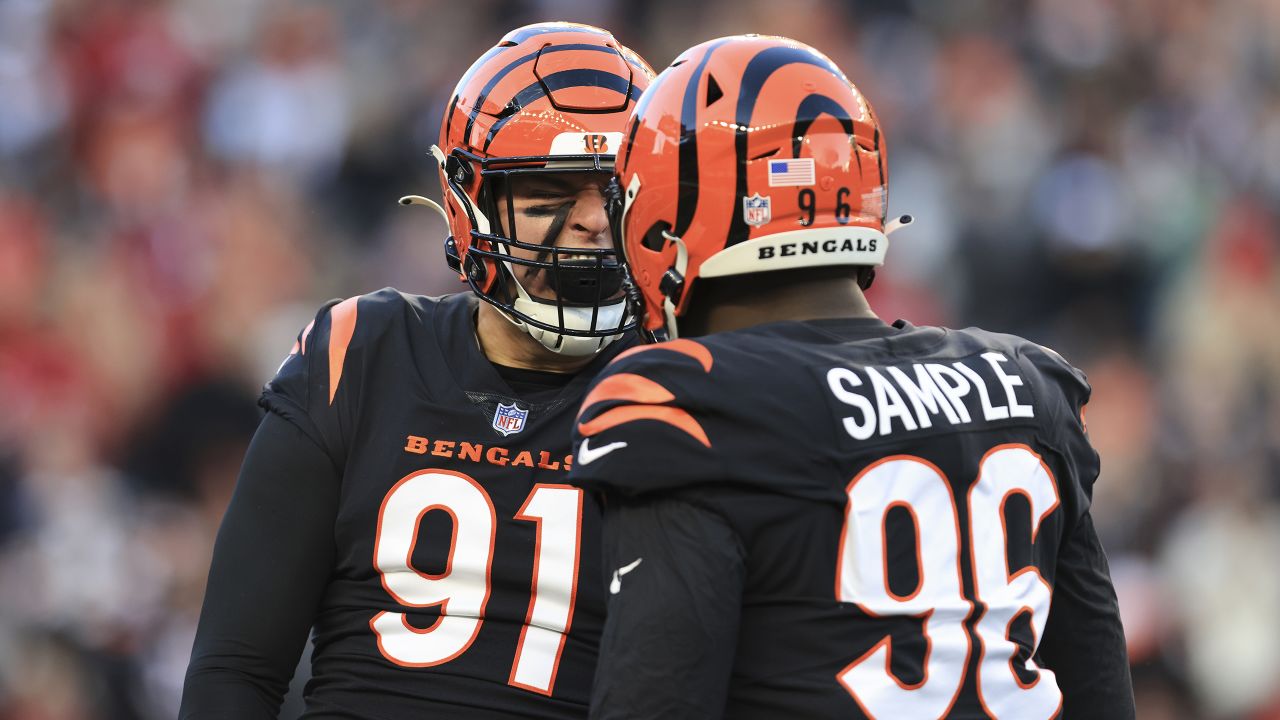 Cincinnati Bengals defensive end Cam Sample (96) in action during