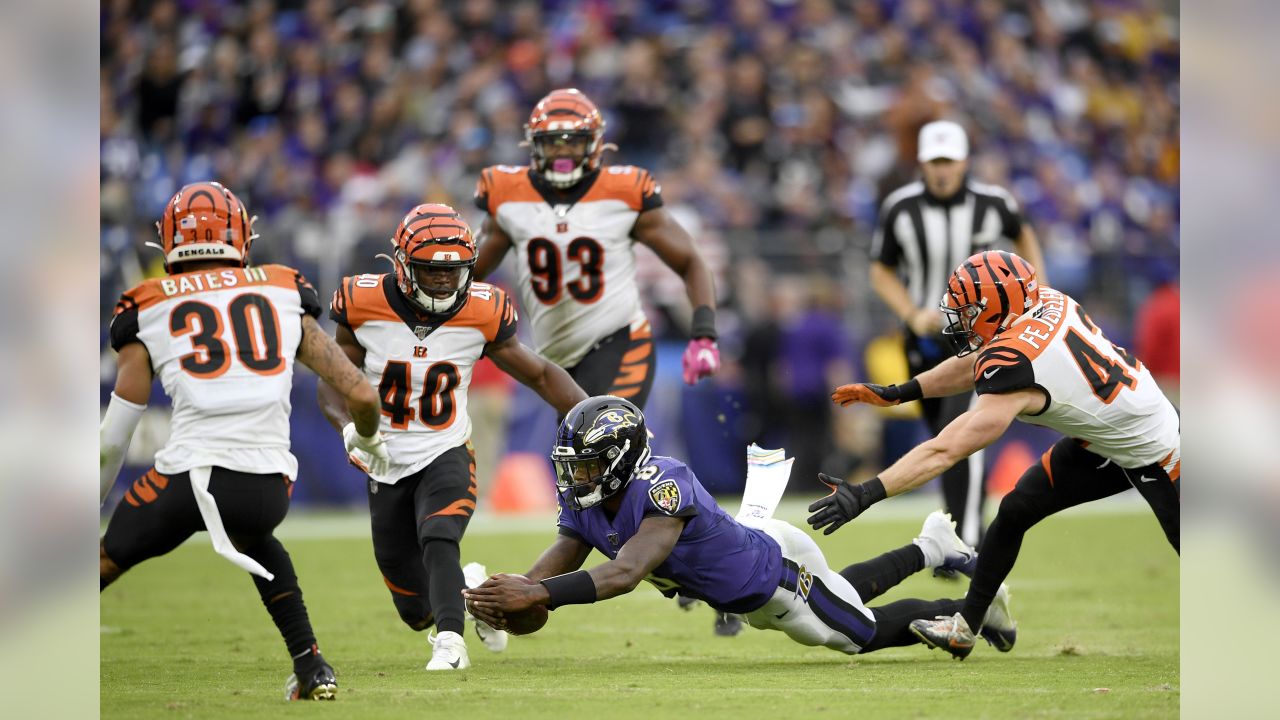 Cincinnati Bengals defensive back Chykie Brown (23) is treated for an  injury during the first half of an NFL football game against the Baltimore  Ravens in Baltimore, Sunday, Nov. 27, 2016. (AP