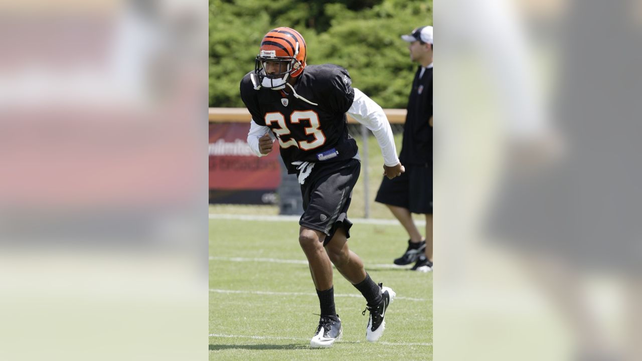 Cincinnati Bengals defensive back Johnny Sears (23) in action during  football training camp during the NFL football team's practice, Friday,  July 30, 2010, in Georgetown, Ky. (AP Photo/Al Behrman Stock Photo - Alamy