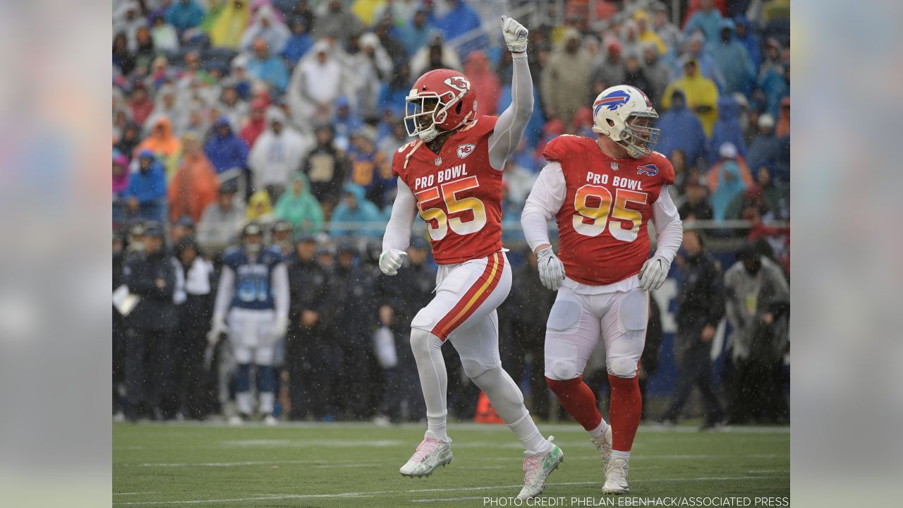 Orlando, Florida, USA. 27th Jan, 2019. AFC return specialist Andre Roberts  (19), of the New York Jets, during the NFL Pro Bowl football game between  the AFC and the NFC at Camping