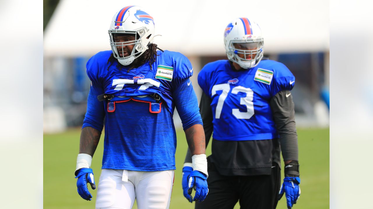 Buffalo Bills running back Zack Moss (20) on the sidelines during an NFL  football game against the Miami Dolphins, Sunday, Sept. 19, 2021, in Miami  Gardens, Fla. (AP Photo/Doug Murray Stock Photo - Alamy