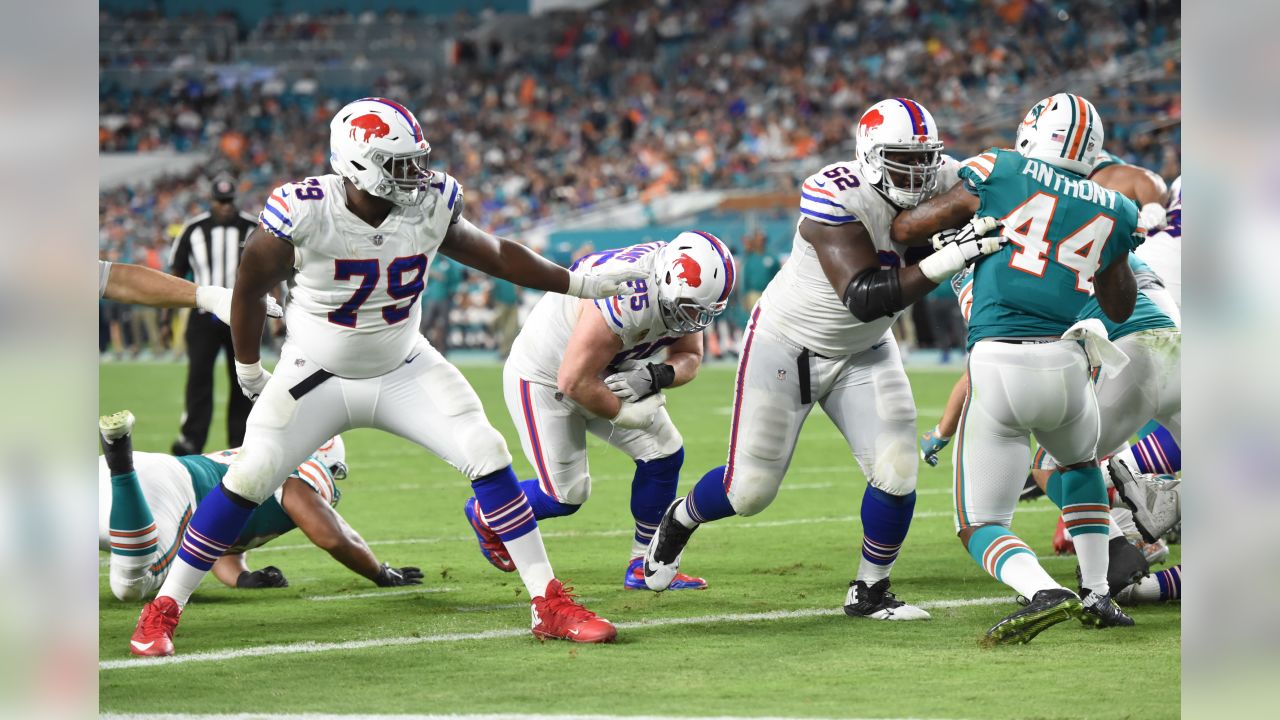 Buffalo Bills wide receiver John Brown (15) gestures after scoring a  touchdown, during the first half at an NFL football game against the Miami  Dolphins, Sunday, Nov. 17, 2019, in Miami Gardens