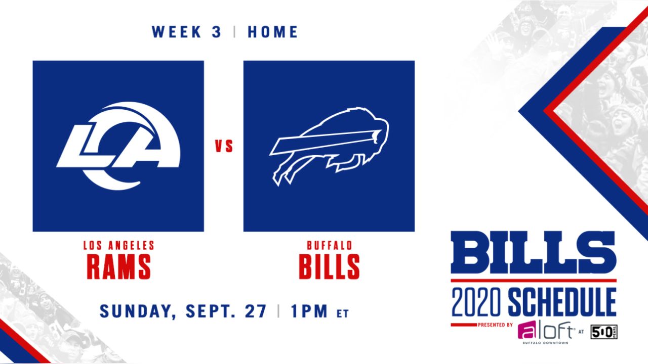 Bills' season starts in Los Angeles; Full Schedule Set 