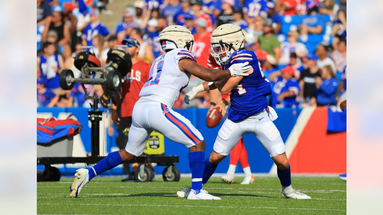 Buffalo Bills - Buffalo Bills s Siran Neal #29 - Return of the Blue & Red  Practice at New Era Field. Photo by Bill Wippert August 3, 2018