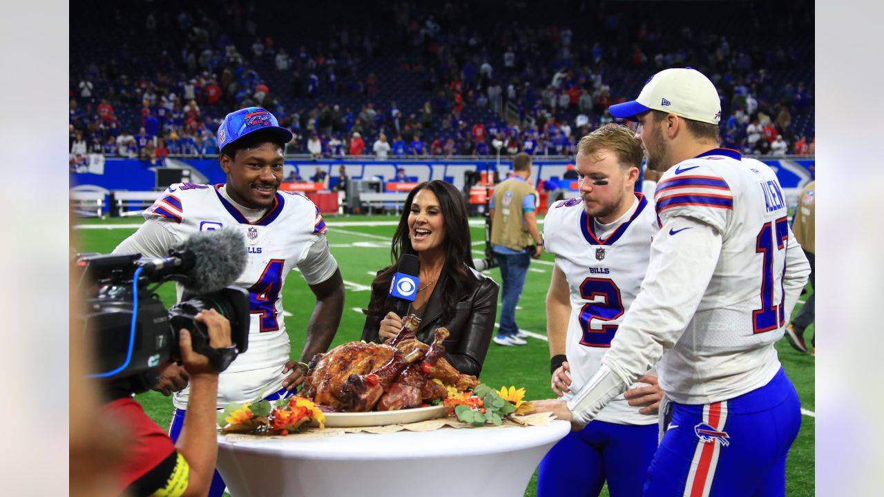 Josh Allen leads clutch drive for game-winning FG, Bills beat Lions 28-25  on Thanksgiving