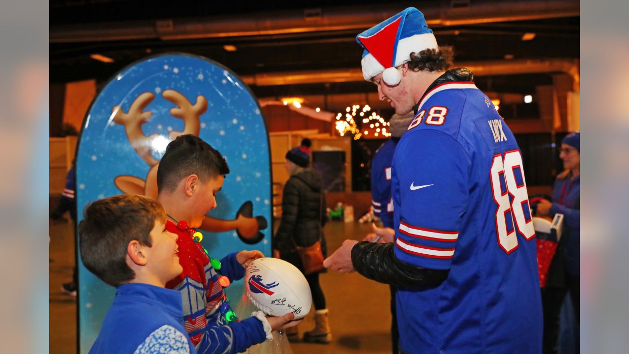 Biggest Gift: Josh Allen Sports Fitz Jersey and TNF 'Big Hat'