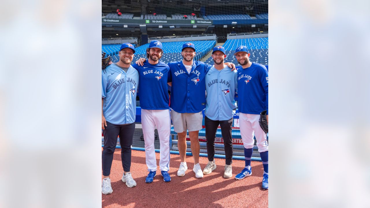 Crushin' it  Best photos of Josh Allen taking batting practice before Blue  Jays-Yankees game