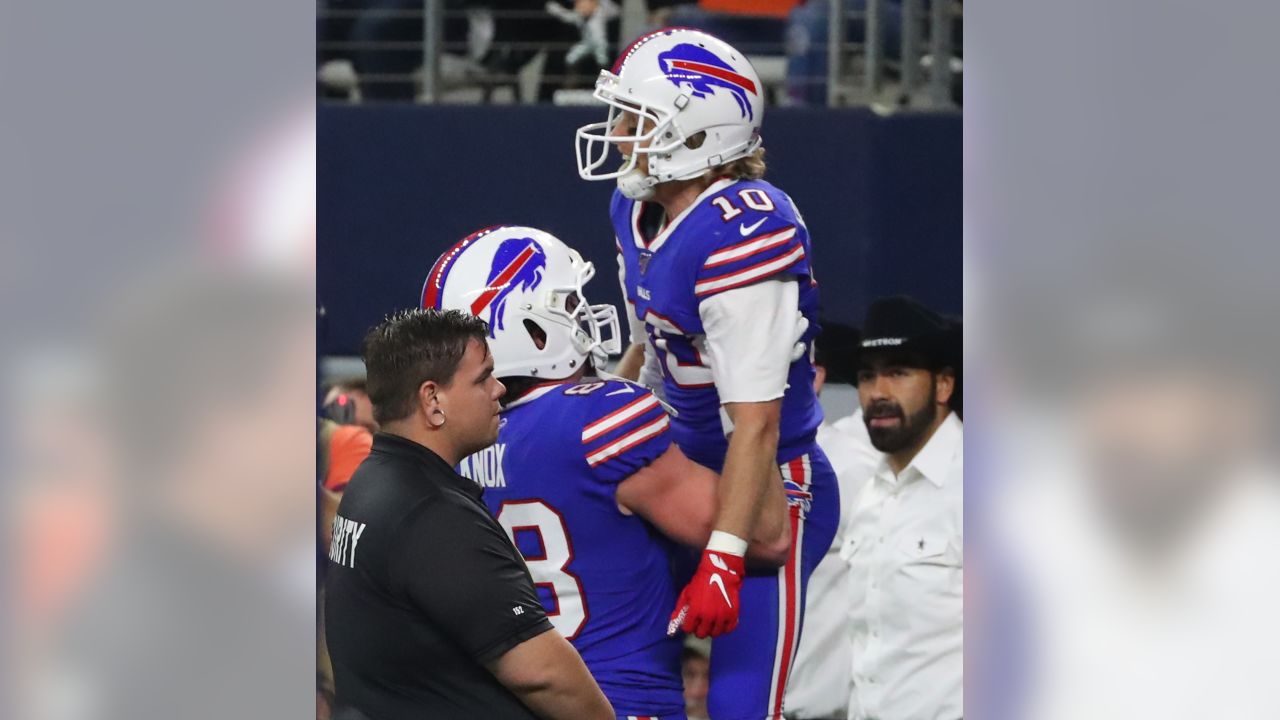 Bills RB Devin Singletary and Baltimore QB Lamar Jackson are long