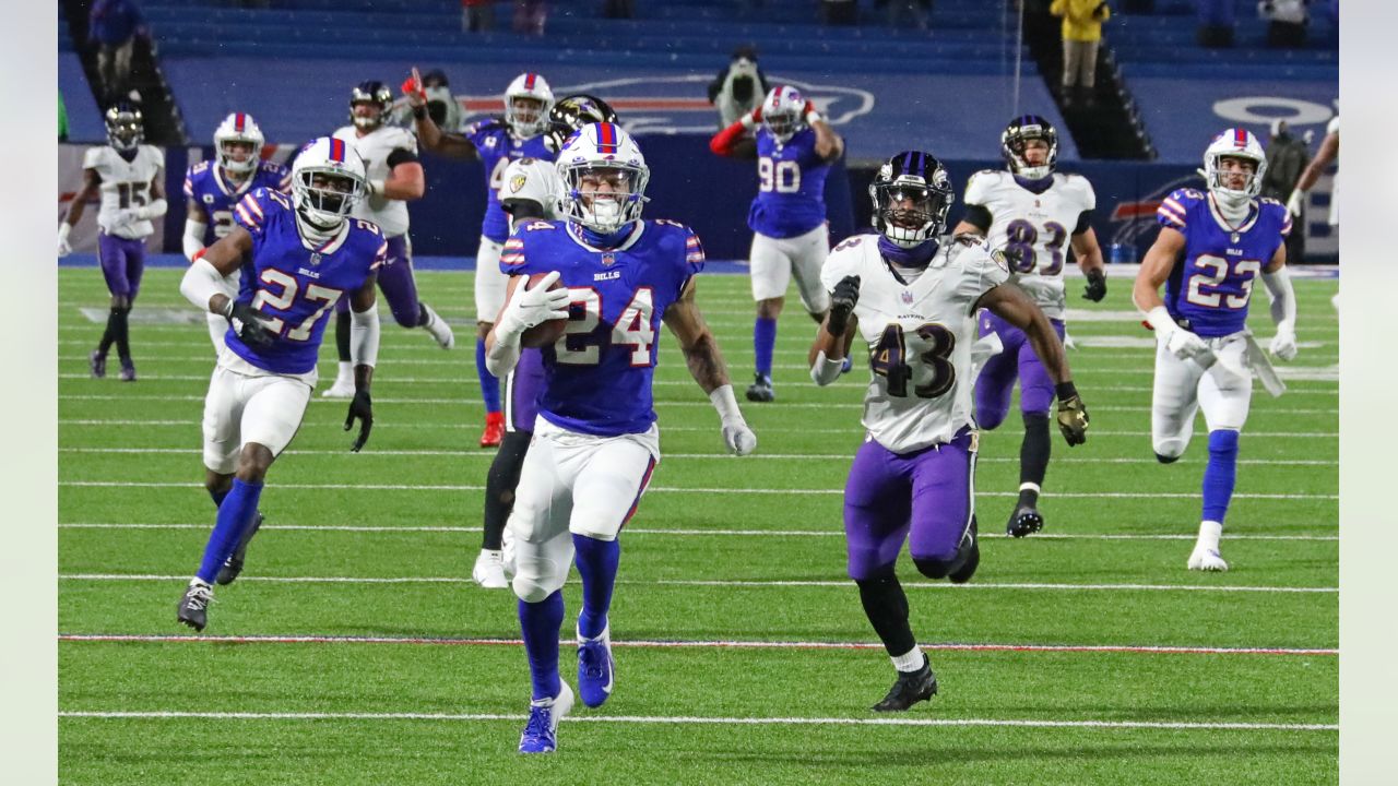 Bills fans react to Taron Johnson pick-six at Transit Drive-In (watch) 