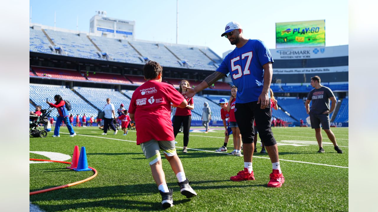 Children involved with Play 60 participate in a game of flag