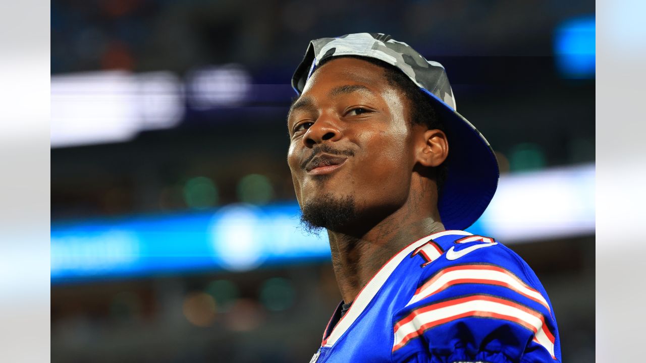 Buffalo Bills punter Sam Martin (8) celebrates with teammates their 32-29  win over the Miami Dolphins during first quarter of an NFL football game at  Highmark Stadium on Saturday, Dec. 17, 2022