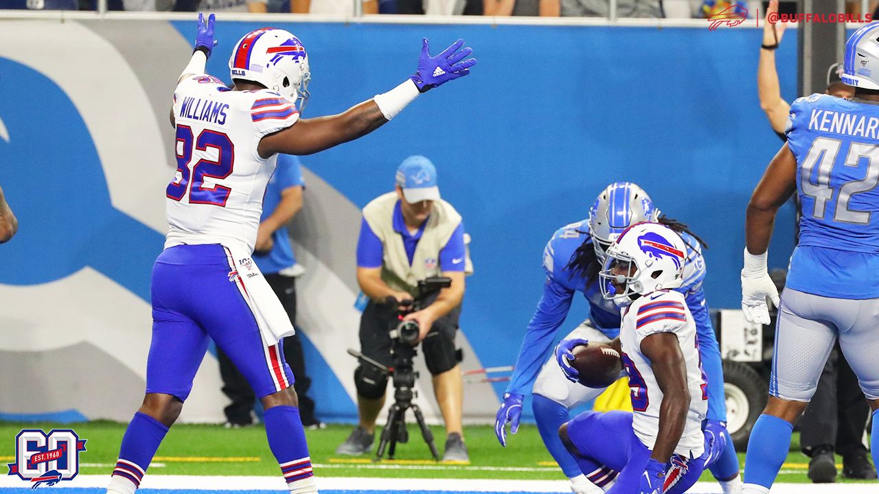 Buffalo Bills defensive back Denzel Rice (37) against the Detroit Lions  during an NFL preseason football game in Detroit, Friday, Aug. 23, 2019.  (AP Photo/Rick Osentoski Stock Photo - Alamy