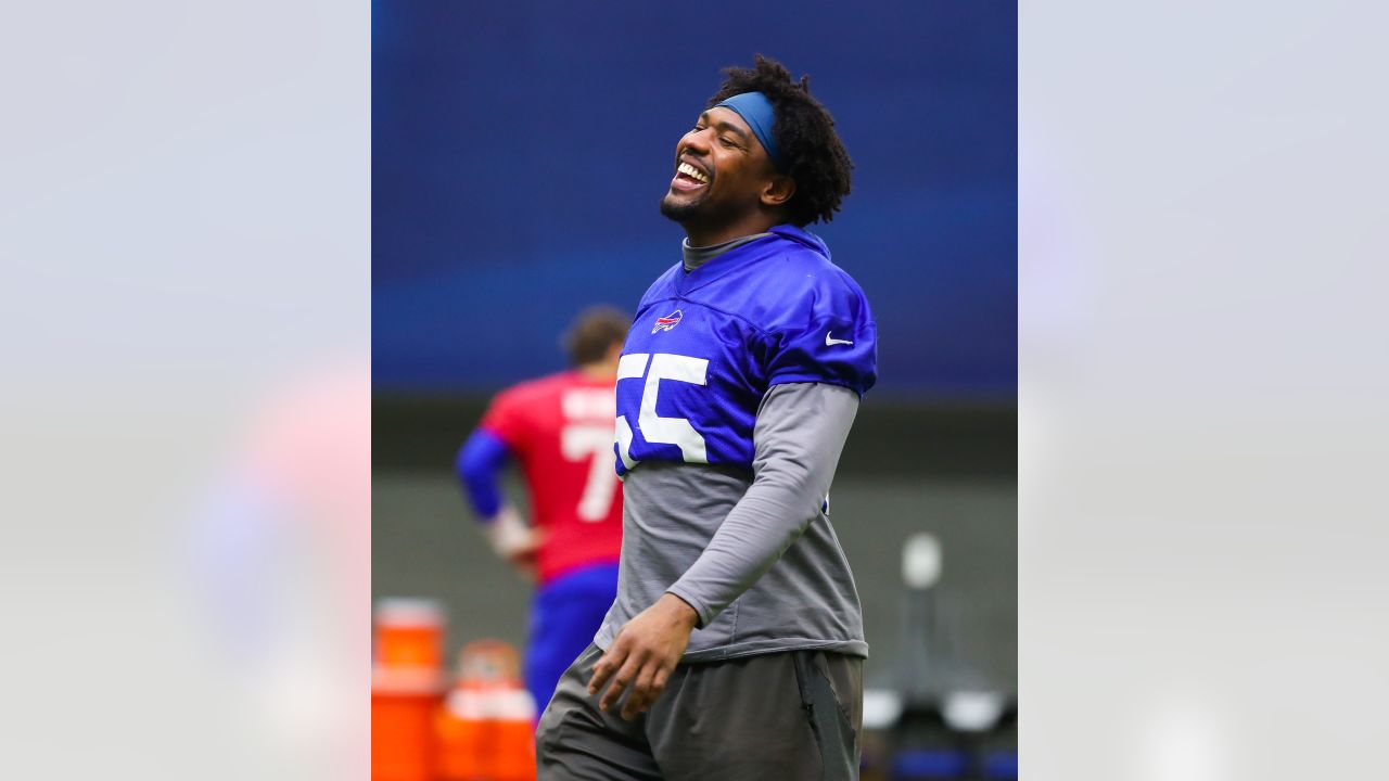 Buffalo Bills cornerback Tre'Davious White (27) defends during an NFL  divisional round playoff football game Sunday, Jan. 22, 2023, in Orchard  Park, NY. (AP Photo/Matt Durisko Stock Photo - Alamy