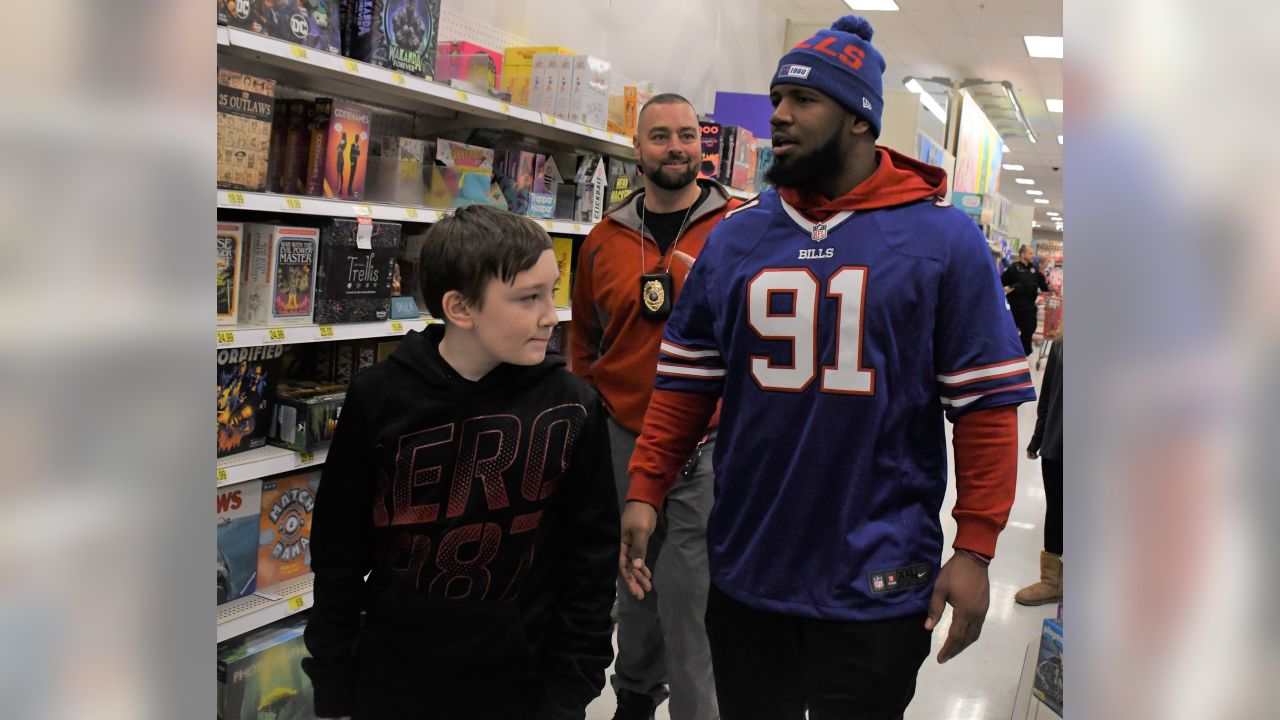 Biggest Gift: Josh Allen Sports Fitz Jersey and TNF 'Big Hat'