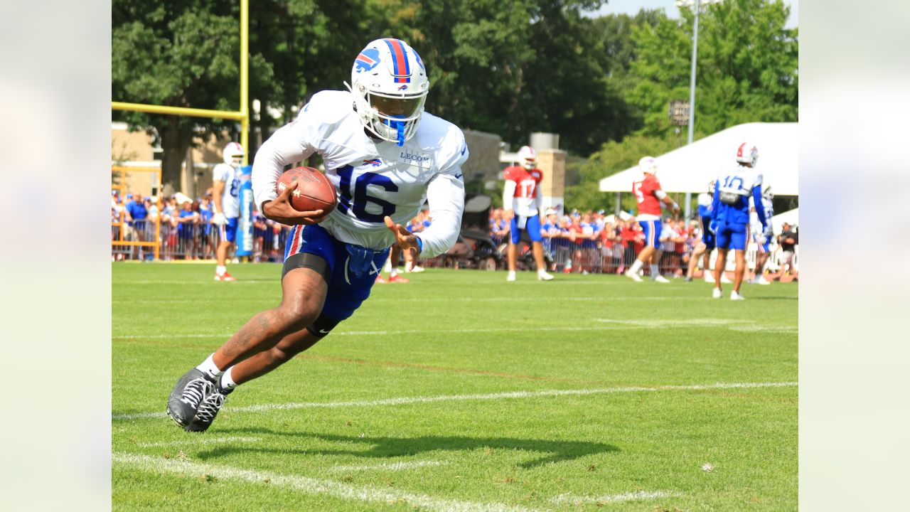 Buffalo Bills' Stevie Johnson during an NFL football training camp in  Pittsford, N.Y., Sunday, July 31, 2011. (AP Photo/David Duprey Stock Photo  - Alamy