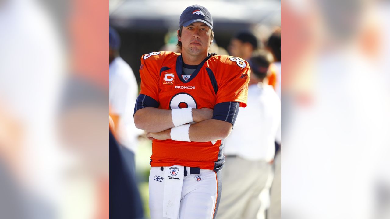 QB Kyle Orton, #08 Broncos, passes the ball during the NFL International  game between the San, Stock Photo, Picture And Rights Managed Image.  Pic. IBR-2408838