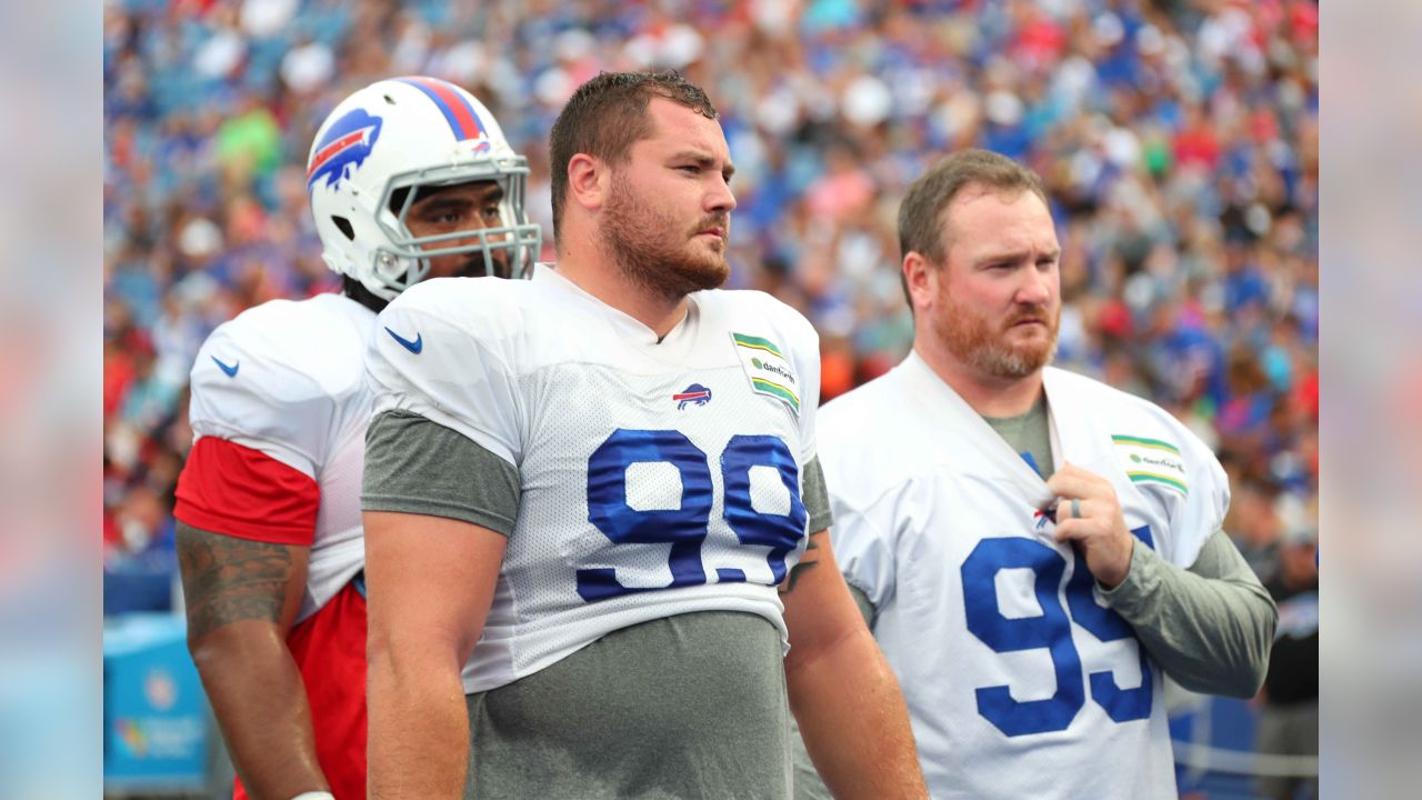 Batavia Daily News - A good look at the red helmet Josh Allen wore while  running out onto the field before Friday's #Bills practice. The team will  not wear the helmet this