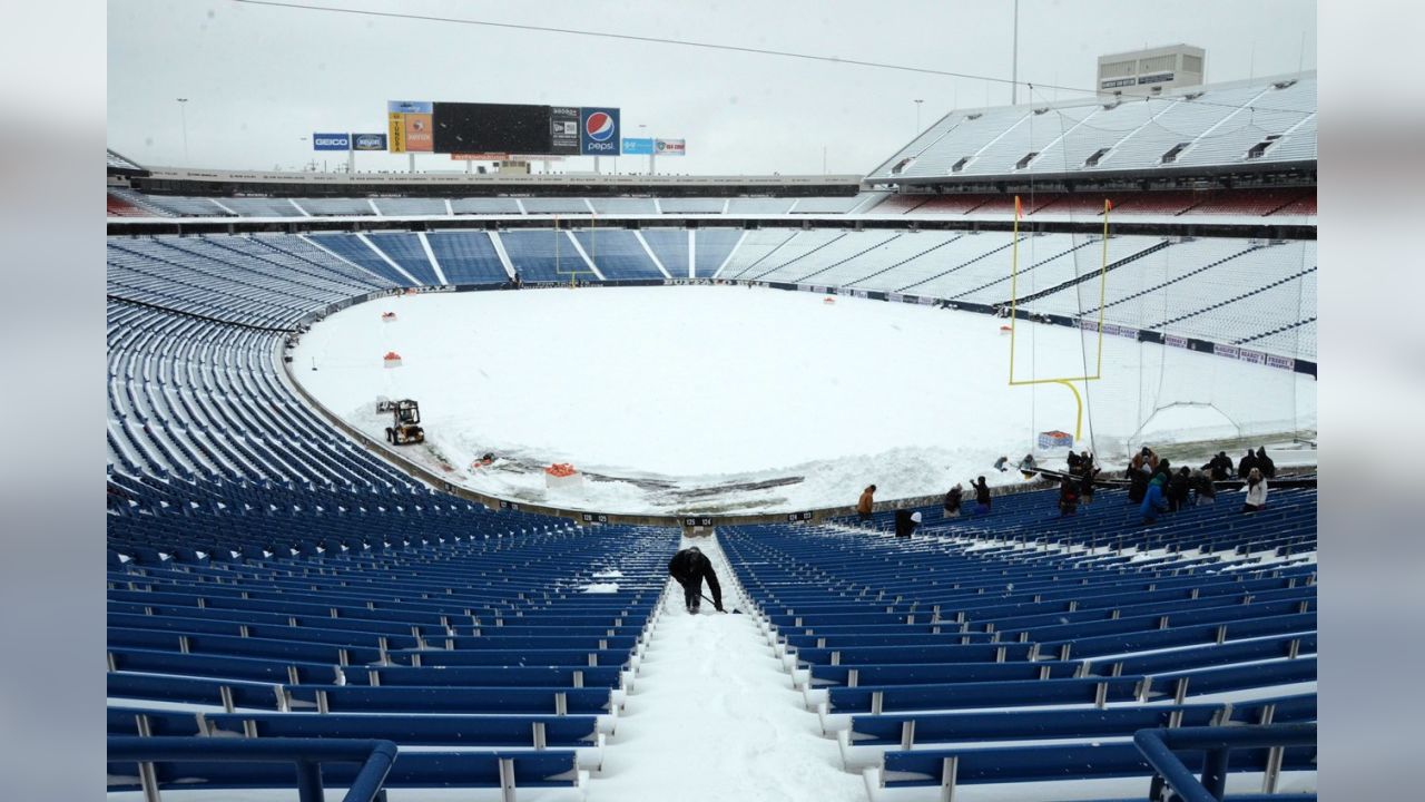 Buffalo Bills reveal stunning extent of snow at their stadium as