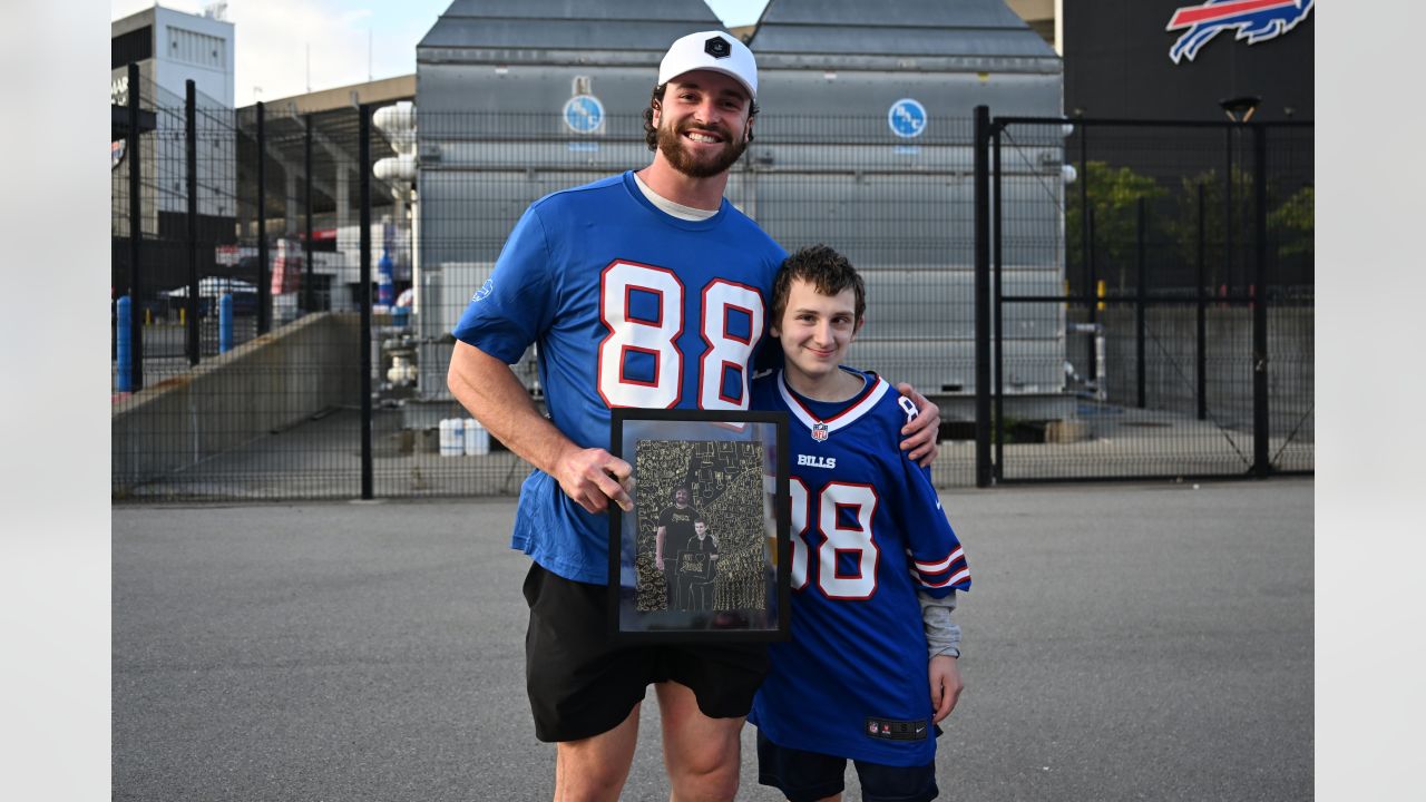 This is the NFL's Crucial Catch goalpost pad at Highmark Stadium before an  NFL football game between the Pittsburgh Steelers and the Buffalo Bills in  Orchard Park, N.Y., Sunday, Oct. 9, 2022. (