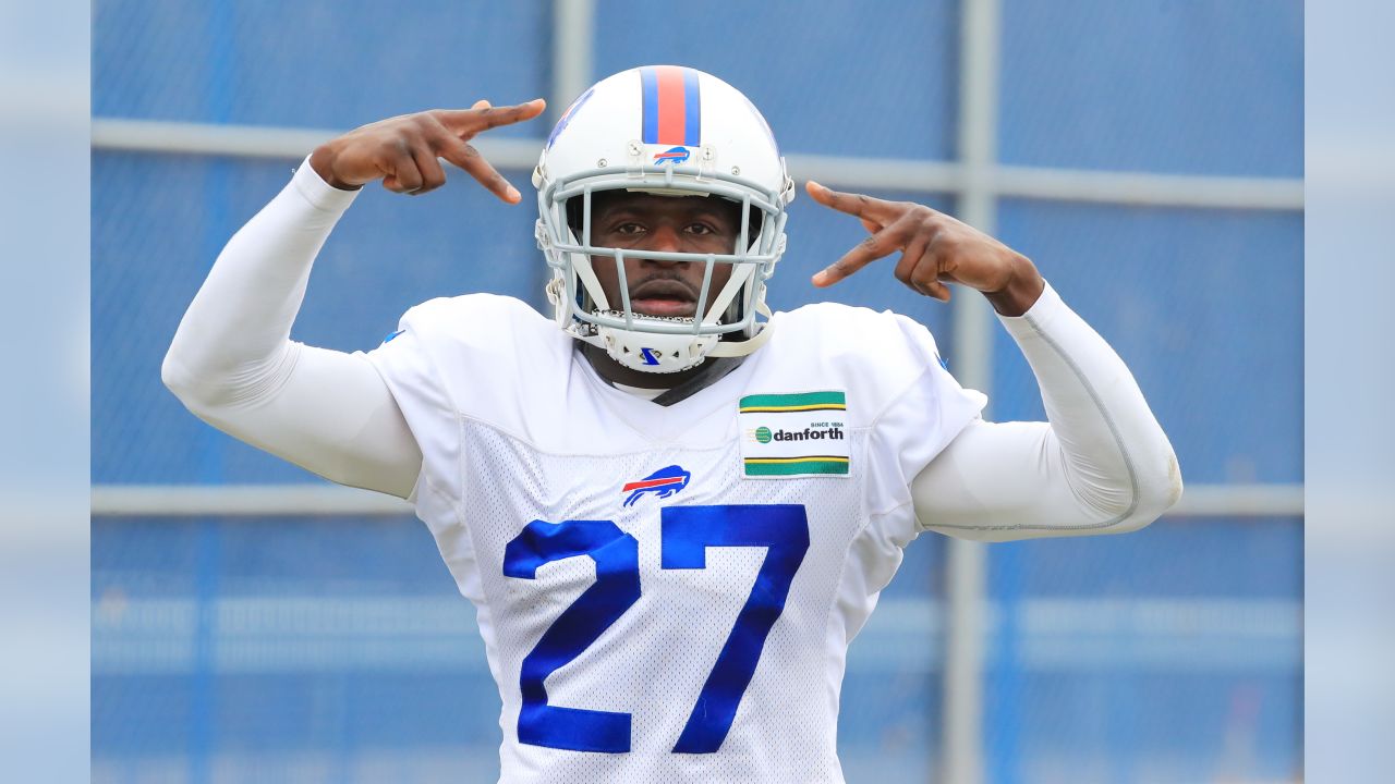 Buffalo Bills wide receiver John Brown warms up before an NFL