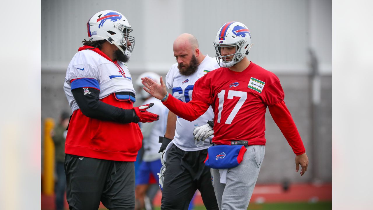 Josh Allen Wears Red Helmet At Practice For Bills Mafia! #Shorts 