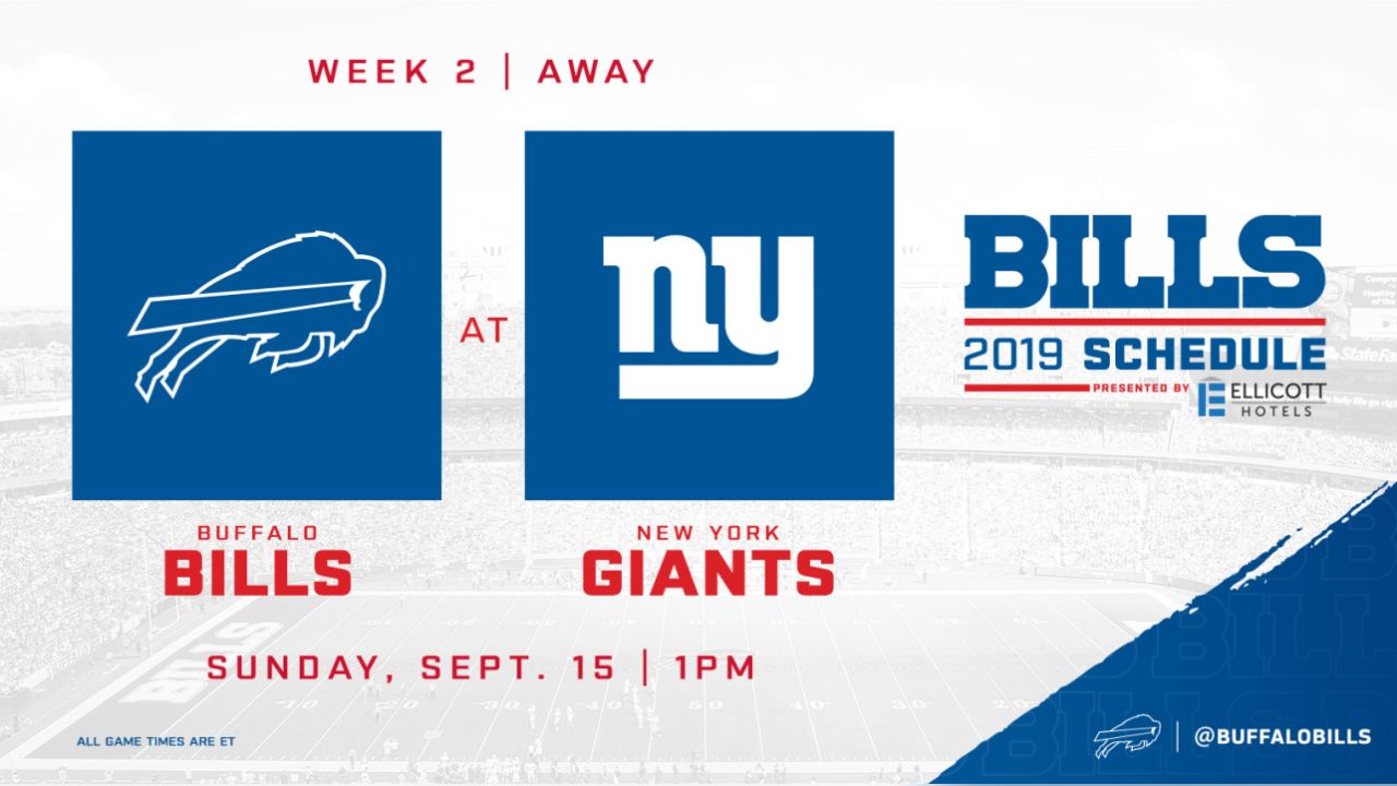 New York Giants 2019 schedule released