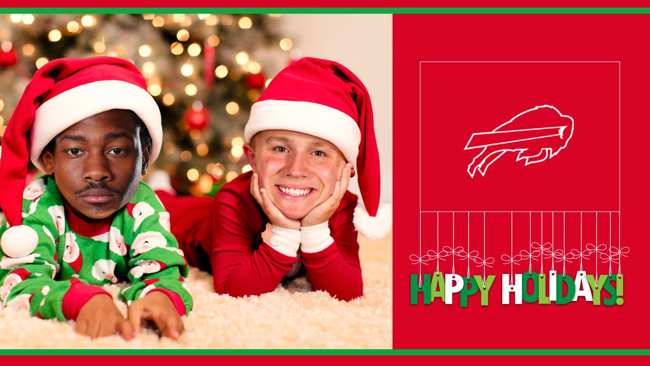 Season's Greetings  2021 Bills Holiday Cards