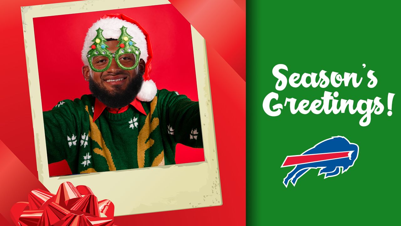 Buffalo Bills Santa Claus 2 Greeting Card