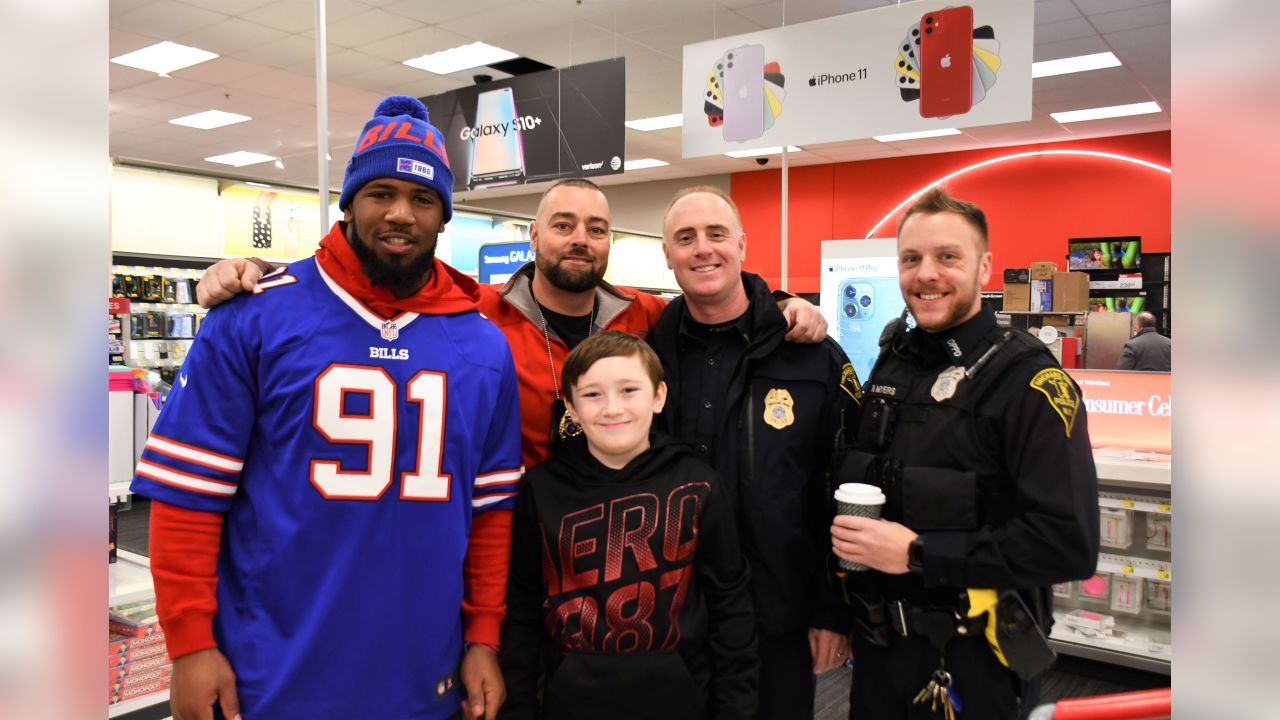 Biggest Gift: Josh Allen Sports Fitz Jersey and TNF 'Big Hat'