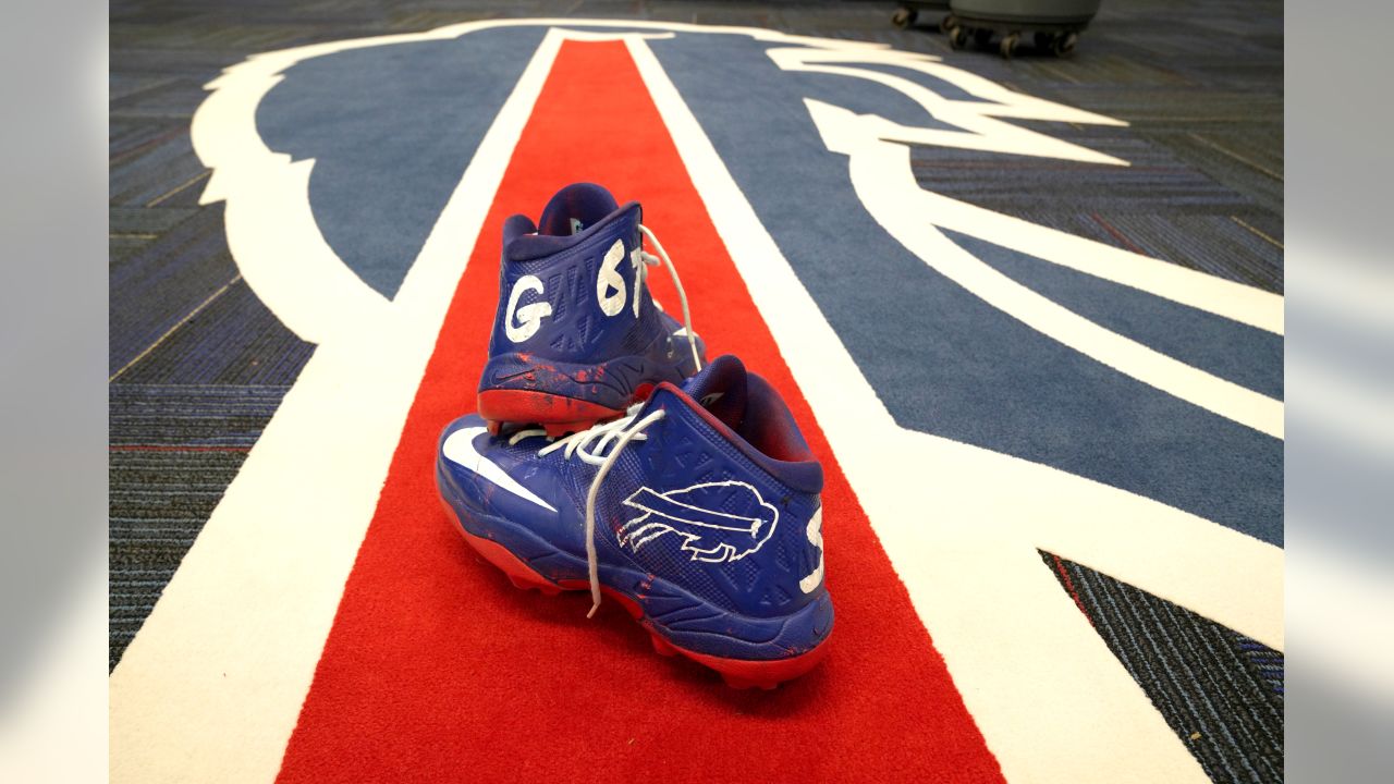 Buffalo Bills - Josh Allen Jordan 13 Shoes V1 - Praise To Heaven