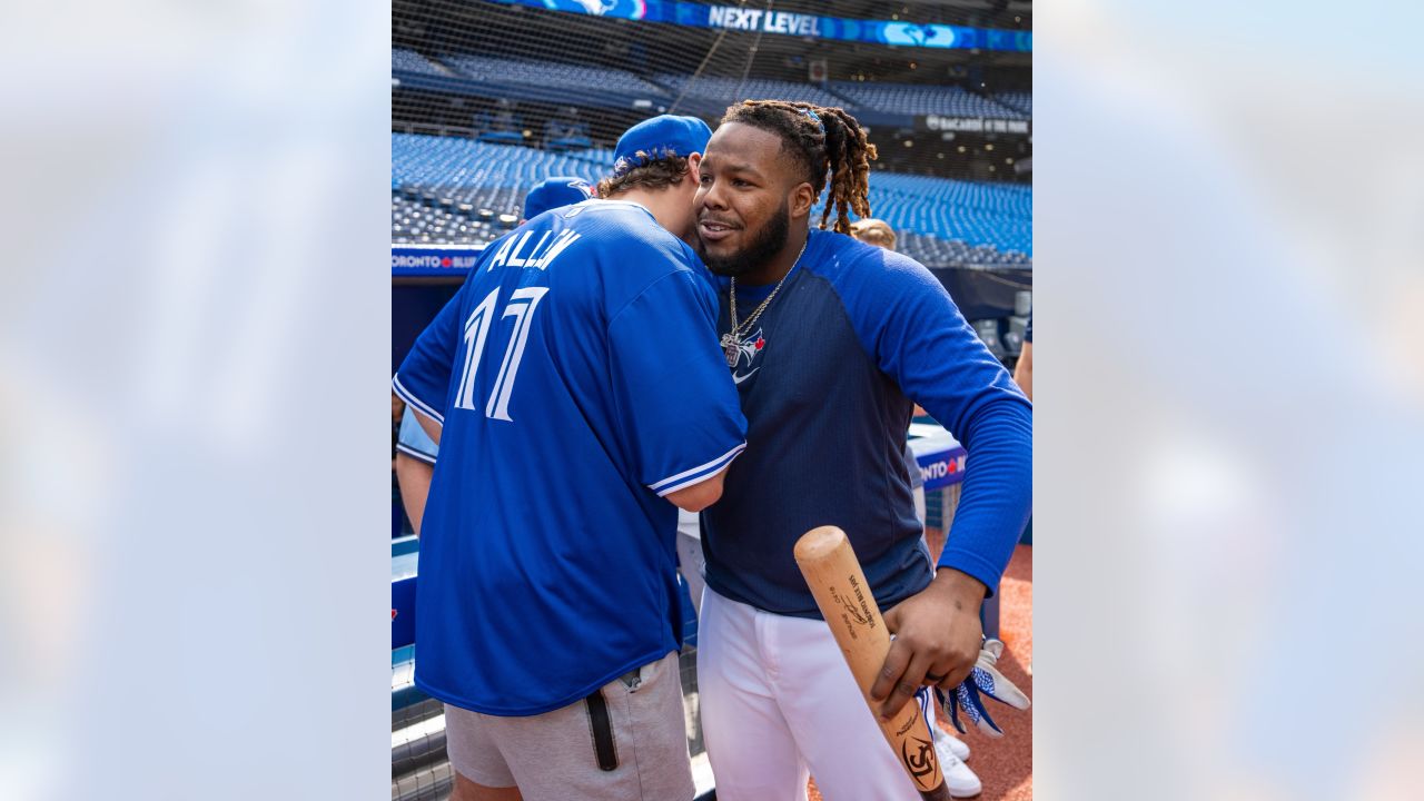 Crushin' it  Best photos of Josh Allen taking batting practice before Blue  Jays-Yankees game