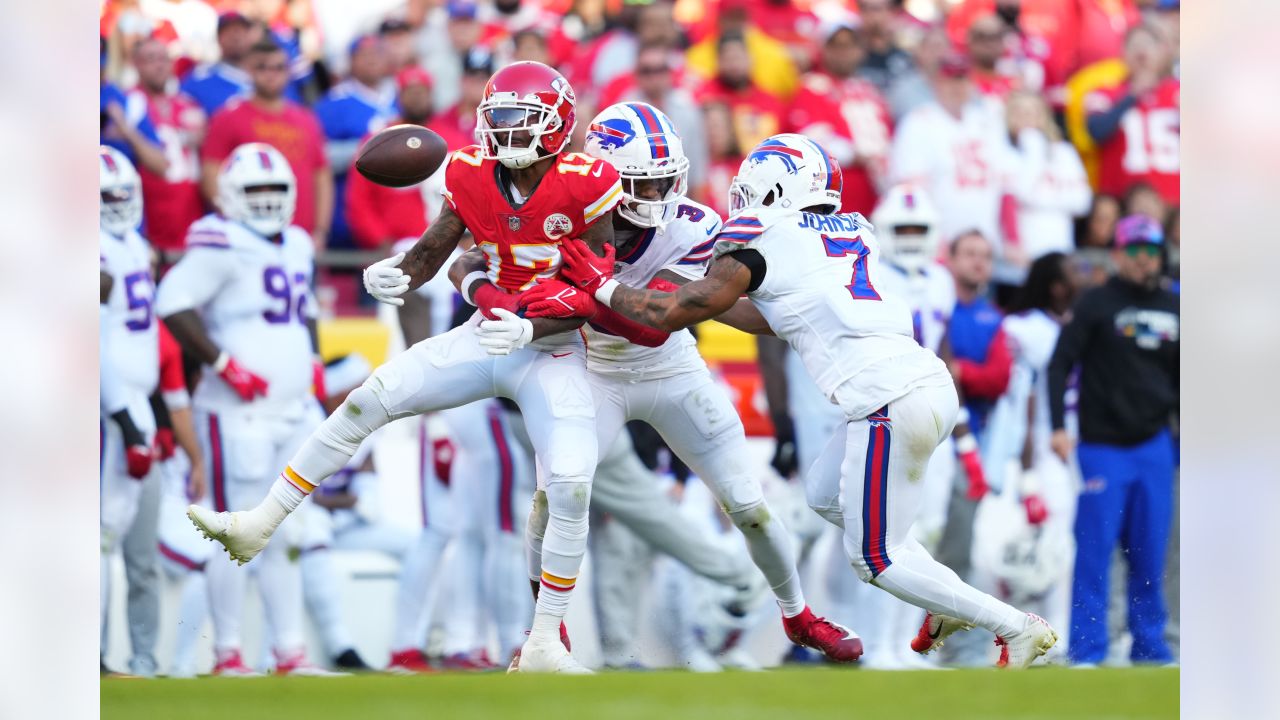 Buffalo Bills vs. Kansas City Chiefs. NFL match poster. Two