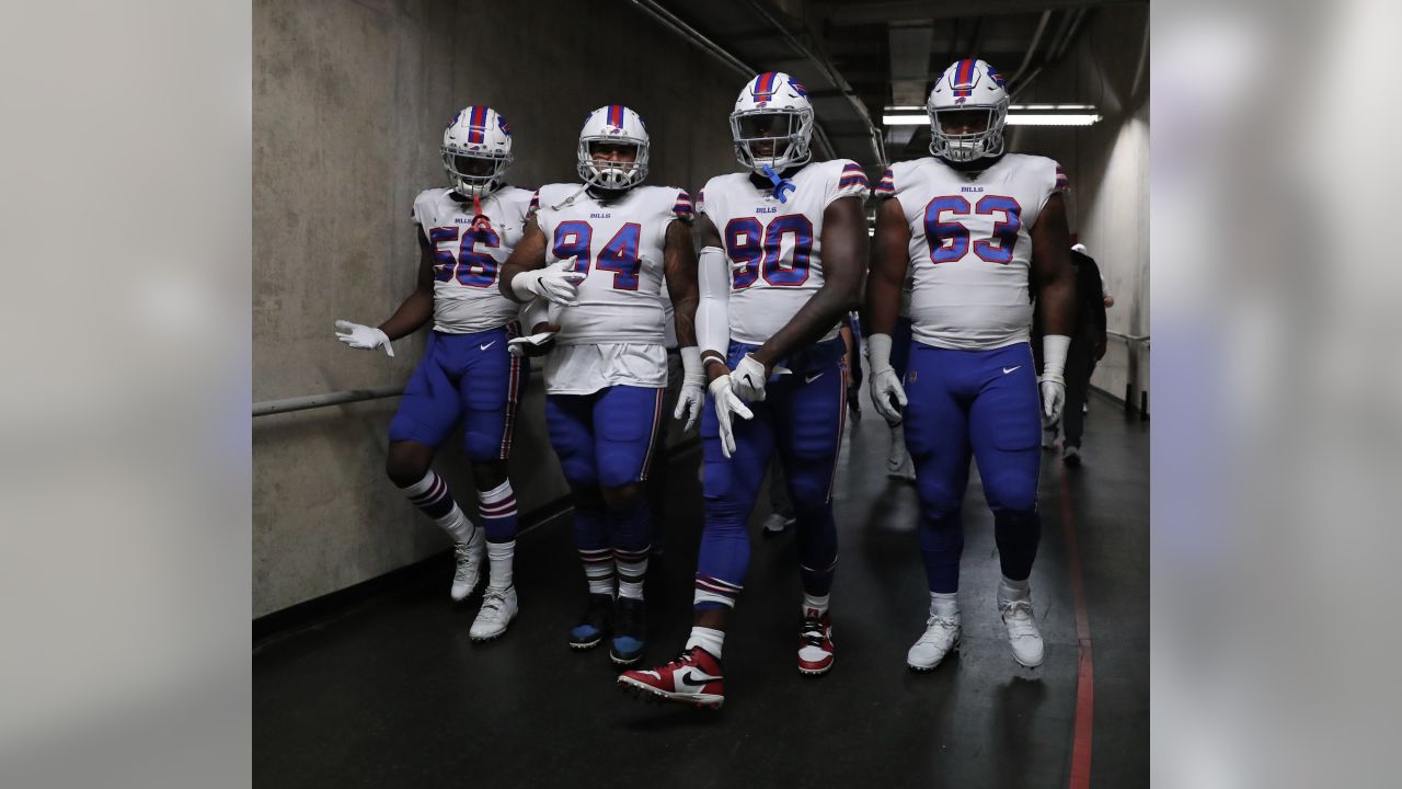 DETROIT, MI - NOVEMBER 24: Detroit Lions Running Back (42) Justin Jackson  receives the opening kickoff in the game between Buffalo Bills and Detroit  Lions on November 24, 2022 in Detroit, MI (