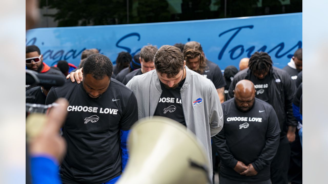 Bills, Sabres Choose Love shirts on sale to raise money for survivors of  Tops shooting