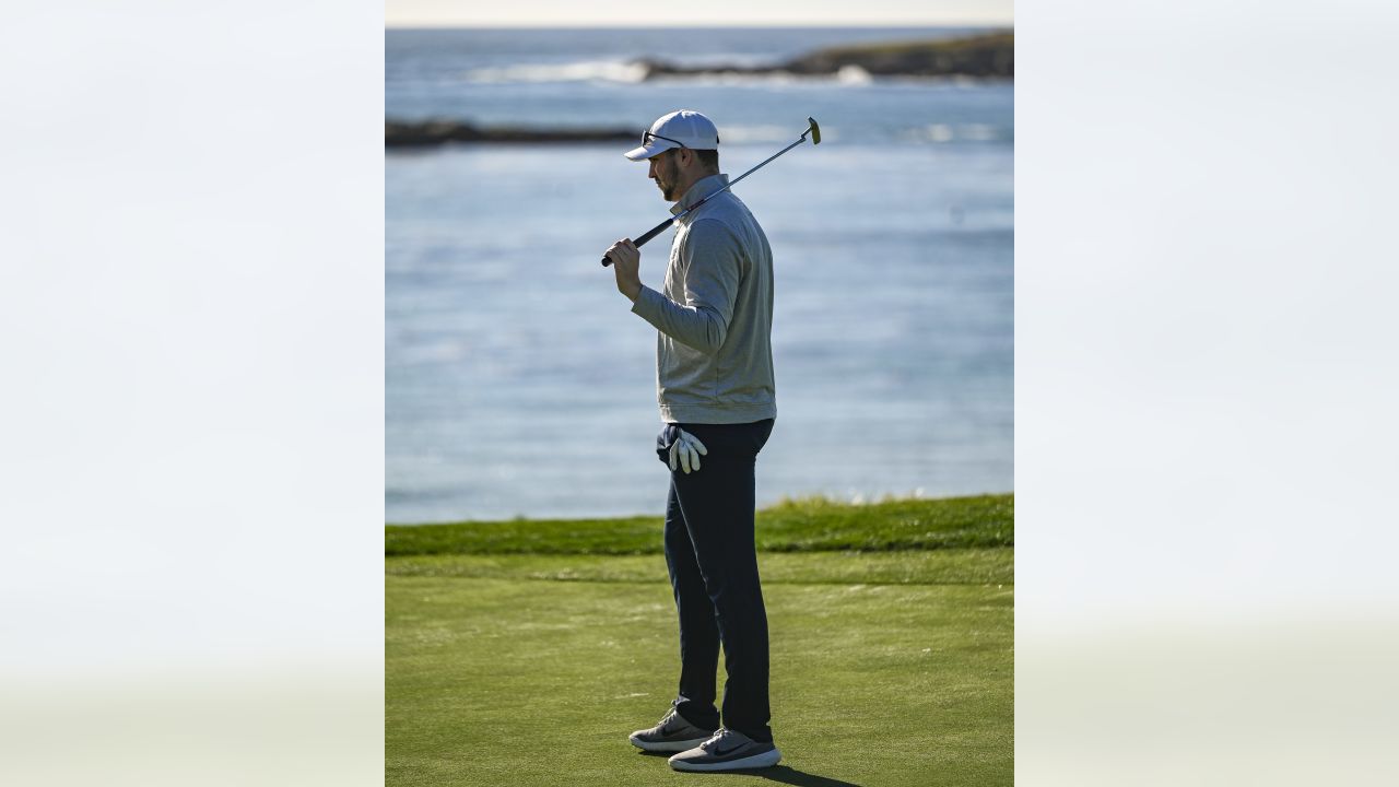 Watch Bills' Josh Allen use his arm to get golf ball over tree at Pebble  Beach Pro-Am 