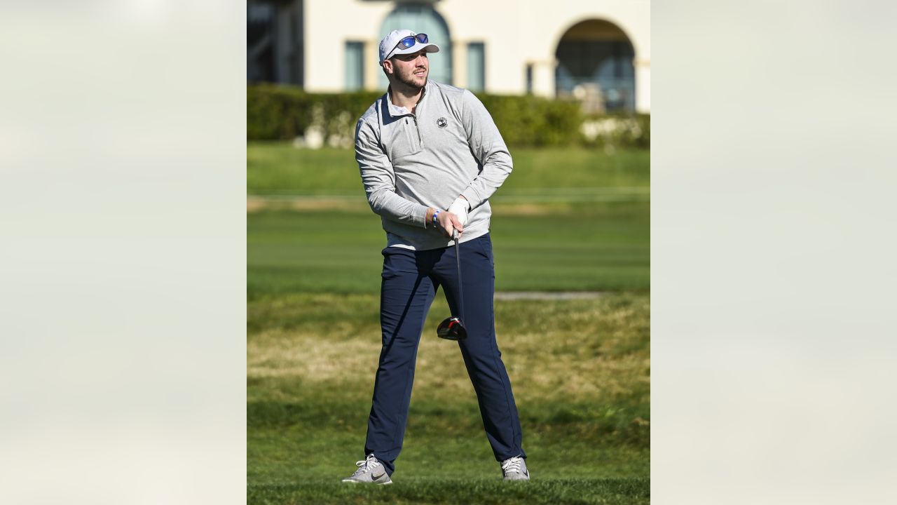 Watch Bills' Josh Allen use his arm to get golf ball over tree at Pebble  Beach Pro-Am 