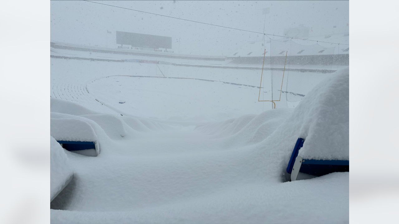 Bills release photos of Highmark Stadium covered in snow