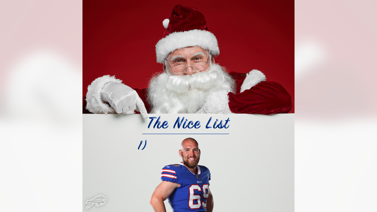 BUFFALO BILLS Christmas Photo Picture SANTA Claus Holiday 