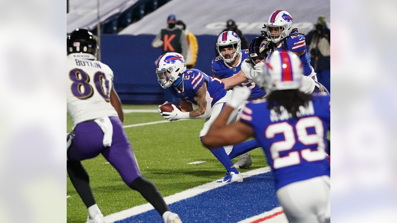 Bills fans react to Taron Johnson pick-six at Transit Drive-In (watch) 