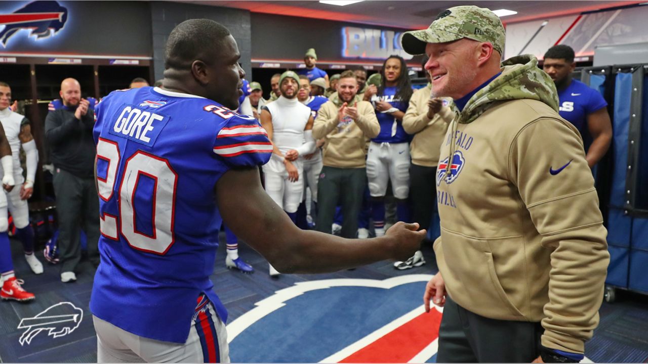 November 17, 2019: Frank Gore #20 of Buffalo in action during the