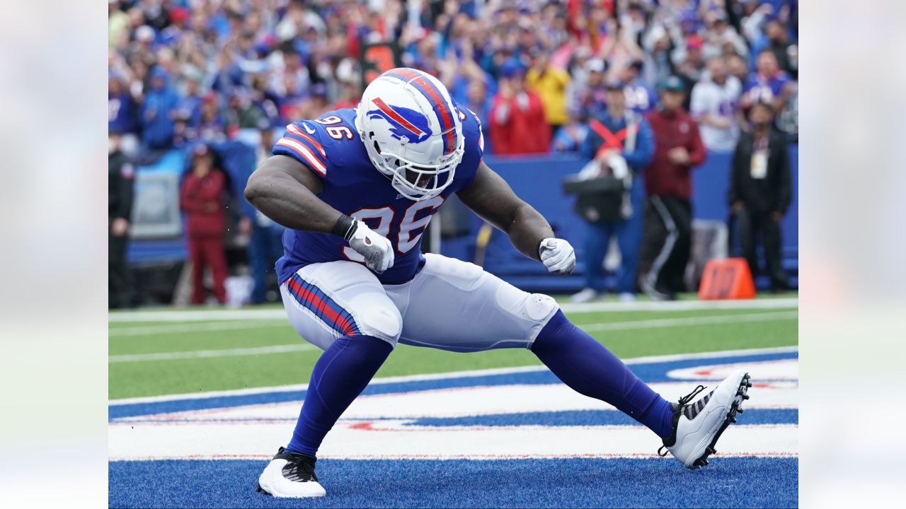 Bills celebrate a shutout victory over Houston