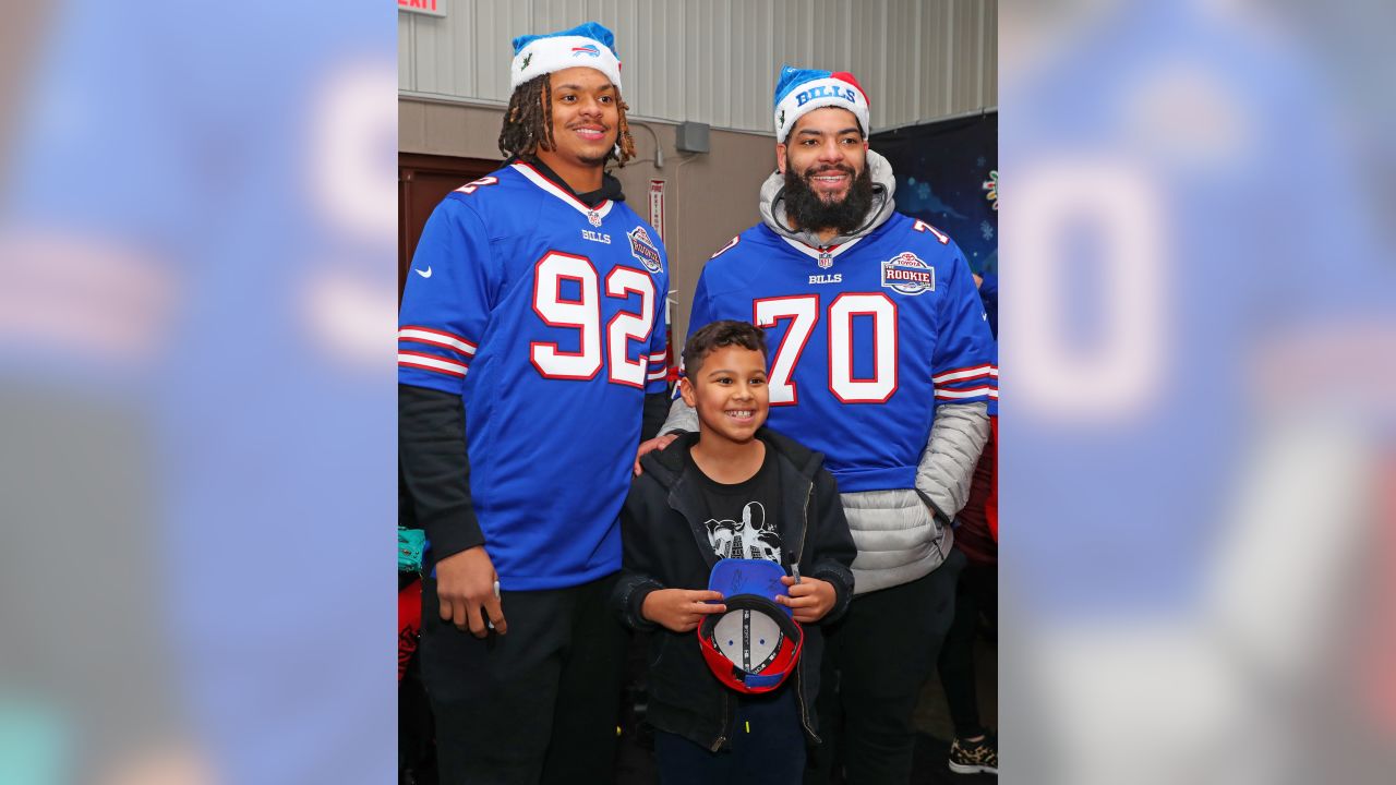 Biggest Gift: Josh Allen Sports Fitz Jersey and TNF 'Big Hat'